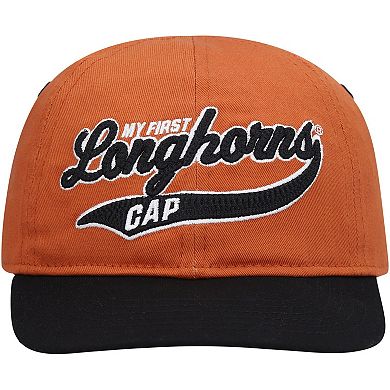Infant Texas Orange Texas/Black Longhorns Old School Slouch Flex Hat