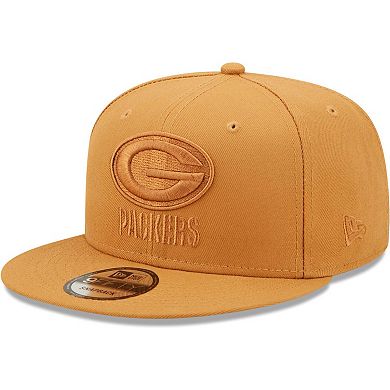 Men's New Era Brown Green Bay Packers Color Pack 9FIFTY Snapback Hat