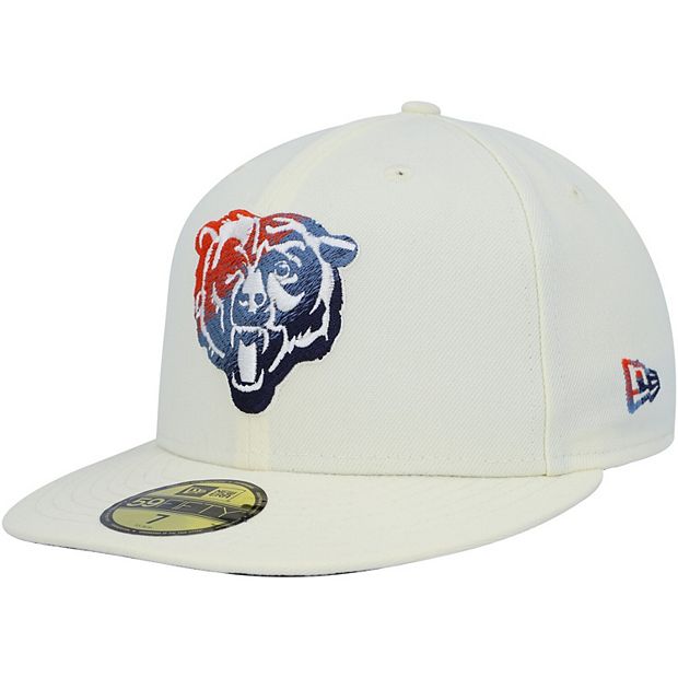 Chicago Bears New Era Classic 39THIRTY Flex Hat - Cream