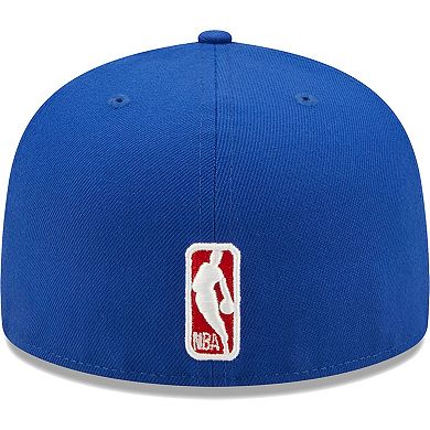 Men's New Era Royal Philadelphia 76ers Fall 22 Identity 59FIFTY Fitted Hat