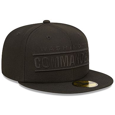 Men's New Era Washington Commanders Black on Black Alternate Logo ...