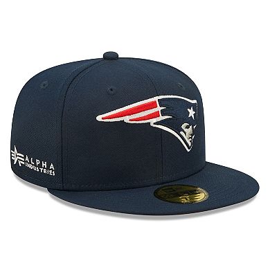 Men's New Era x Alpha Industries Navy New England Patriots Alpha 59FIFTY Fitted Hat