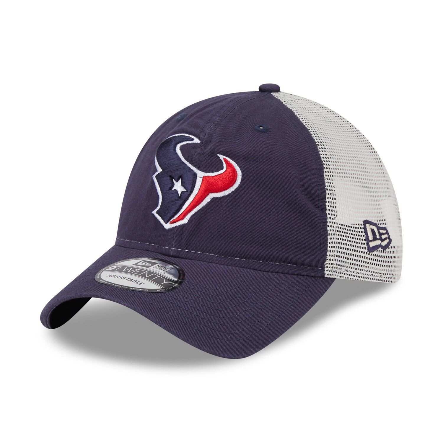 Youth New Era Navy/White Houston Texans Loyalty 9FORTY Trucker Snapback Hat