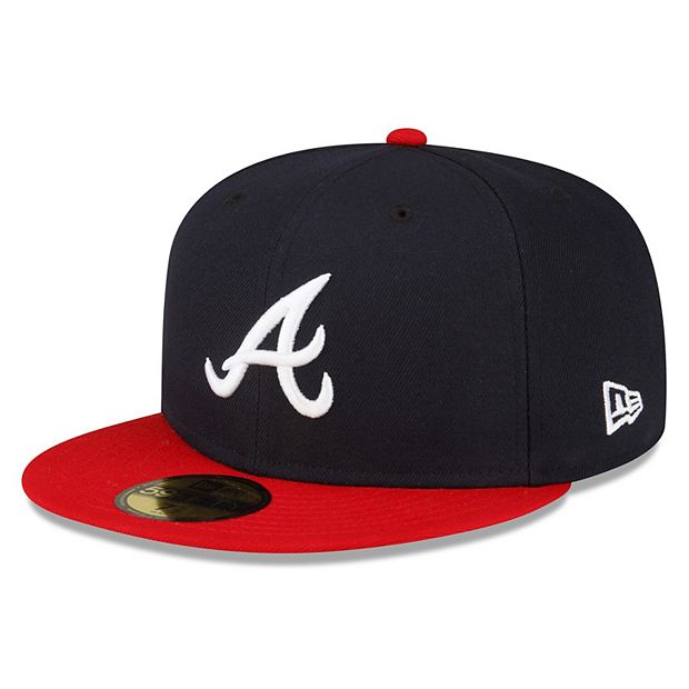 Men's New Era Navy/Red Atlanta Braves Home Authentic Collection On-Field  59FIFTY Fitted Hat 