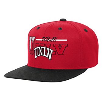 Youth Mitchell & Ness Scarlet/Black UNLV Rebels Varsity Letter Snapback Hat