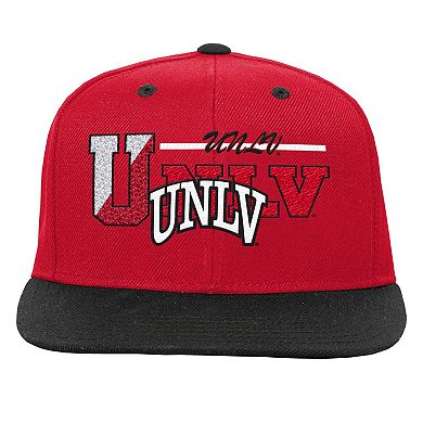 Youth Mitchell & Ness Scarlet/Black UNLV Rebels Varsity Letter Snapback Hat
