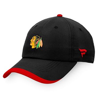 Men's Fanatics Branded Black Chicago Blackhawks Authentic Pro Rink Pinnacle Adjustable Hat