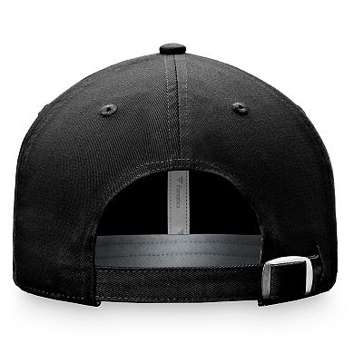Women's Fanatics Branded Black Chicago Blackhawks True Classic Retro Script Adjustable Hat