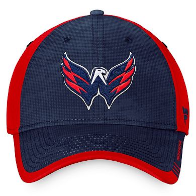 Men's Fanatics Branded Navy/Red Washington Capitals Authentic Pro Rink Camo Flex Hat