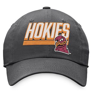 Men's Top of the World Charcoal Virginia Tech Hokies Slice Adjustable Hat