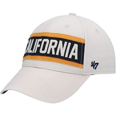 Men's '47 Cream Cal Bears Crossroad MVP Adjustable Hat