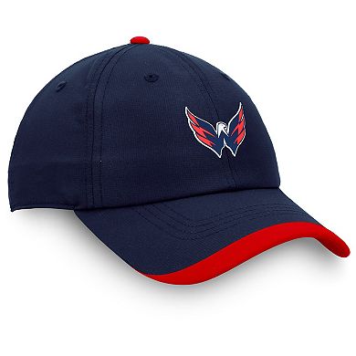 Men's Fanatics Branded Navy Washington Capitals Authentic Pro Rink Pinnacle Adjustable Hat