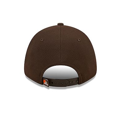 Men's New Era Brown Cleveland Browns Framed AF 9FORTY Snapback Hat