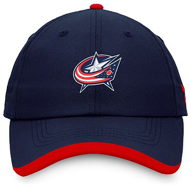 Men's Fanatics Branded Navy Columbus Blue Jackets Authentic Pro Rink Pinnacle Adjustable Hat