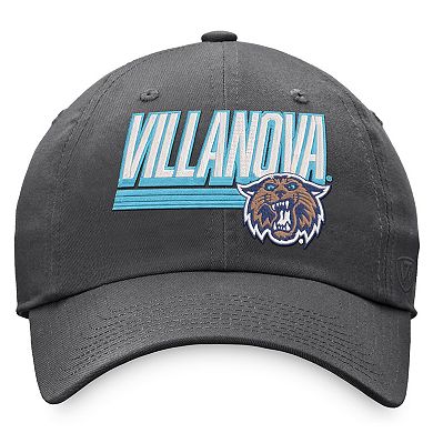 Men's Top of the World Charcoal Villanova Wildcats Slice Adjustable Hat