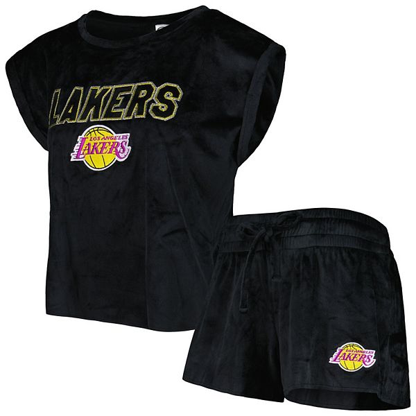 Women's Concepts Sport Black/Purple Los Angeles Lakers Tank Top & Pants Sleep Set Size: Extra Large