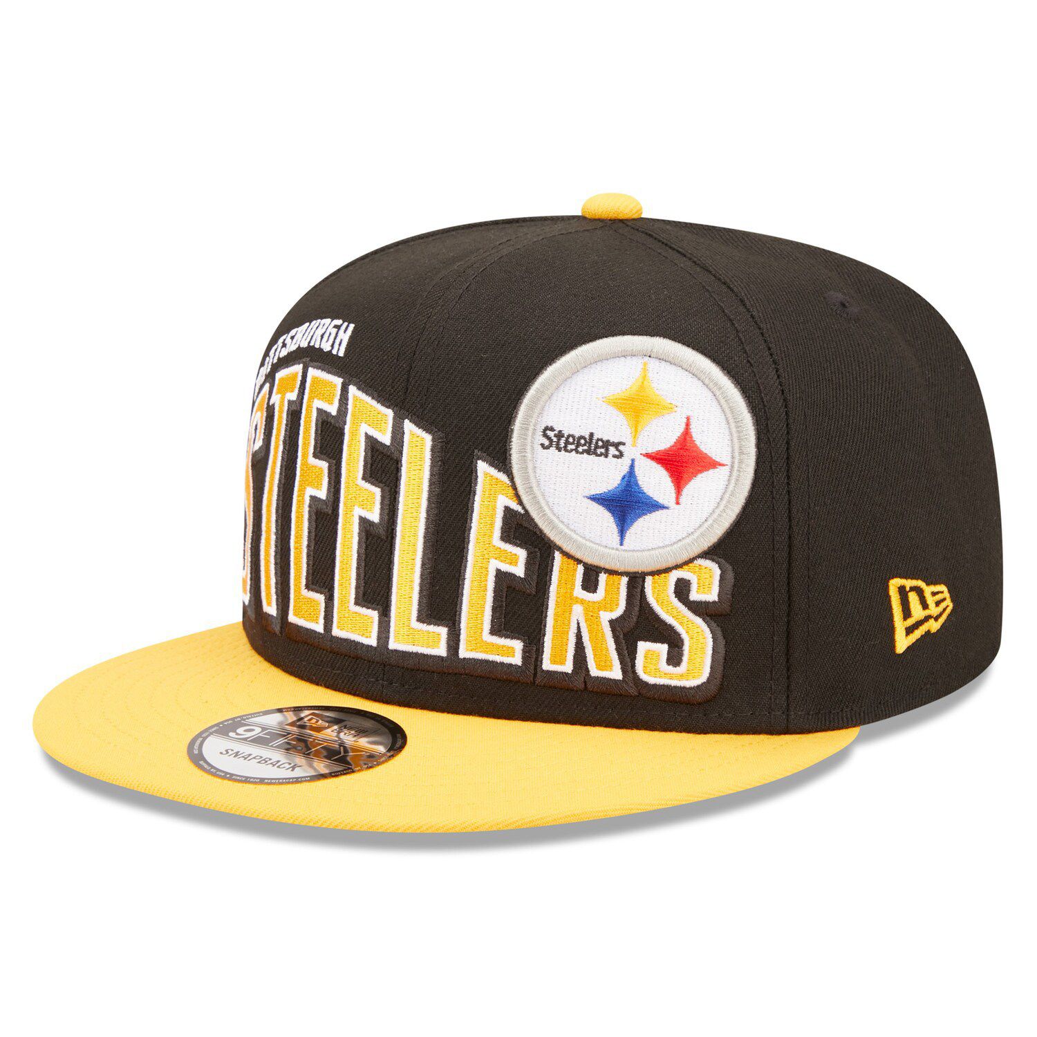 Pittsburgh Steelers New Era 2022 Sideline 9FIFTY Ink Dye Snapback