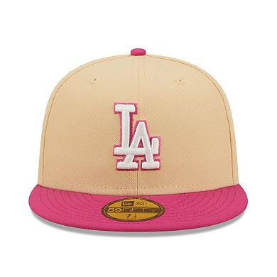 Men's New Era Orange/Pink Los Angeles Dodgers 2020 World Series Mango Passion 59FIFTY Fitted Hat