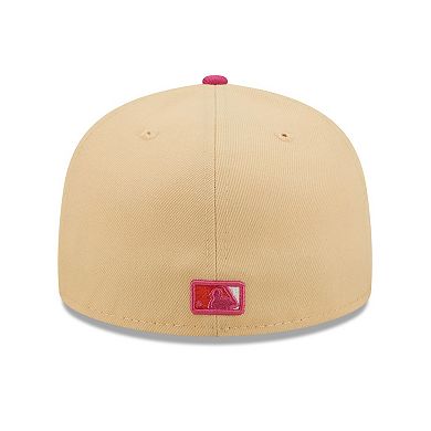 Men's New Era Orange/Pink Los Angeles Dodgers 2020 World Series Mango Passion 59FIFTY Fitted Hat