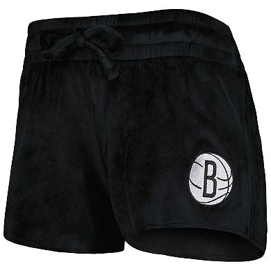 Women's Concepts Sport Black Brooklyn Nets Intermission T-Shirt & Shorts Sleep Set
