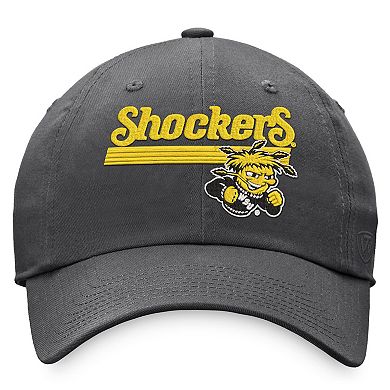 Men's Top of the World Charcoal Wichita State Shockers Slice Adjustable Hat