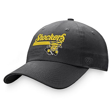 Men's Top of the World Charcoal Wichita State Shockers Slice Adjustable Hat