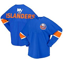 Men's Fanatics Branded Mathew Barzal Royal New York Islanders Team Authentic Stack Name & Number T-Shirt