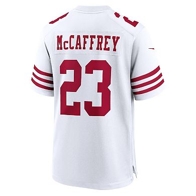 Men's Nike Christian McCaffrey White San Francisco 49ers Game Player Jersey