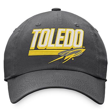 Men's Top of the World Charcoal Toledo Rockets Slice Adjustable Hat