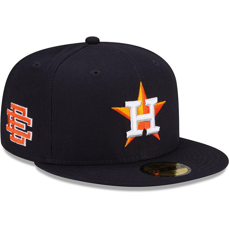 Mens New Era Navy Houston Astros Eric Emanuel 59FIFTY Fitted Hat, Size: 7 