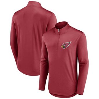 Men's Fanatics Branded Cardinal Arizona Cardinals Tough Minded Quarter-Zip Top