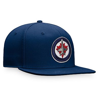 Men's Fanatics Branded Navy Winnipeg Jets Core Primary Logo Fitted Hat