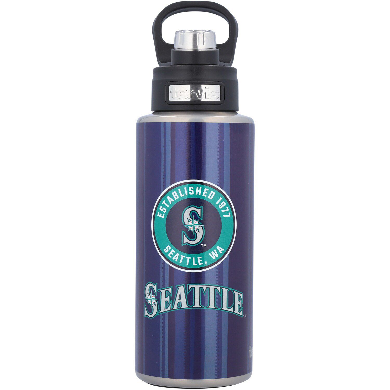 Hydration Nation Double Wall Insulated Water Bottle Wood Grain 34oz