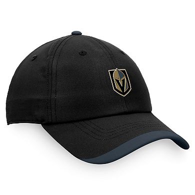 Men's Fanatics Branded Black Vegas Golden Knights Authentic Pro Rink Pinnacle Adjustable Hat