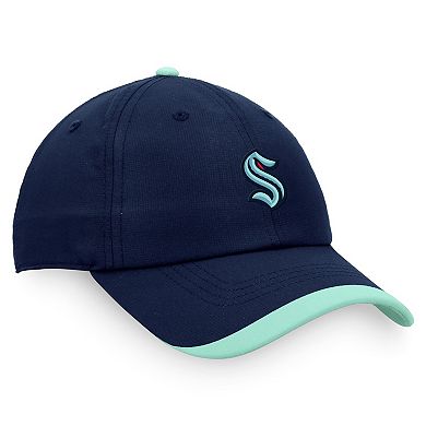 Men's Fanatics Branded Deep Sea Blue Seattle Kraken Authentic Pro Rink Pinnacle Adjustable Hat