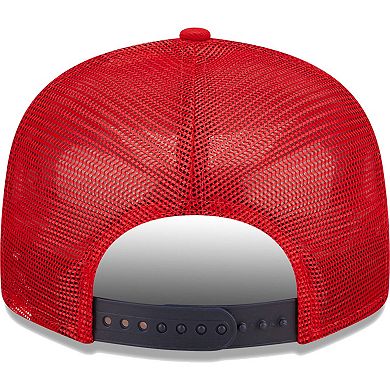 Men's New Era Red Washington Nationals Patriot Trucker 9FIFTY Snapback Hat