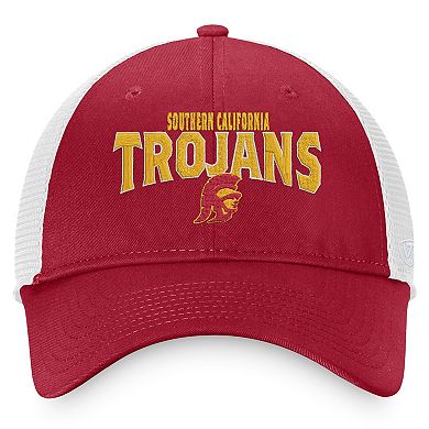 Men's Top of the World Cardinal/White USC Trojans Breakout Trucker Snapback Hat
