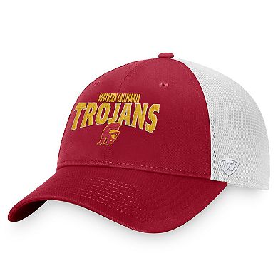 Men's Top of the World Cardinal/White USC Trojans Breakout Trucker Snapback Hat