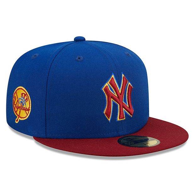 New York Yankees New Era Red Under Visor 59FIFTY Fitted Hat - Gold