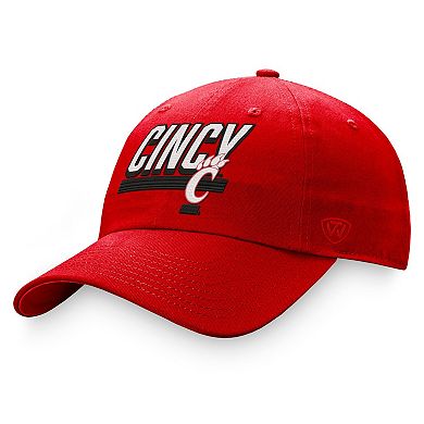 Men's Top of the World Red Cincinnati Bearcats Slice Adjustable Hat