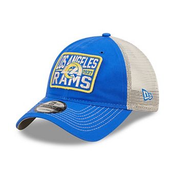 Men's New Era Royal/Natural Los Angeles Rams Devoted Trucker 9TWENTY Snapback Hat