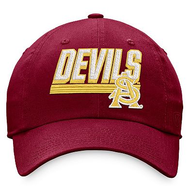 Men's Top of the World Maroon Arizona State Sun Devils Slice Adjustable Hat
