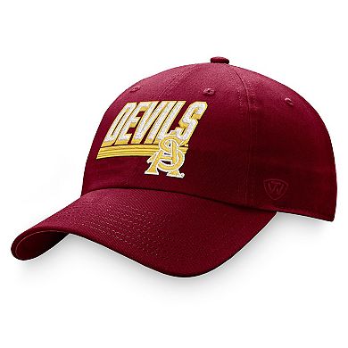 Men's Top of the World Maroon Arizona State Sun Devils Slice Adjustable Hat