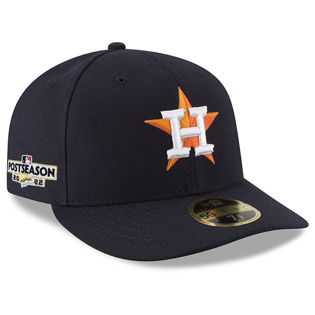 Men's New Era Navy Houston Astros 2022 Postseason Side Patch Low Profile  59FIFTY Fitted Hat