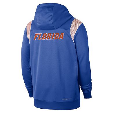 Men's Nike Royal Florida Gators 2022 Sideline Lockup Performance Full-Zip Hoodie Jacket