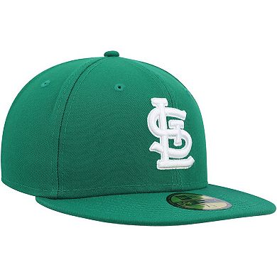Men's New Era Kelly Green St. Louis Cardinals White Logo 59FIFTY Fitted Hat