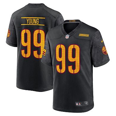Youth Nike Chase Young Black Washington Commanders Alternate Game Jersey