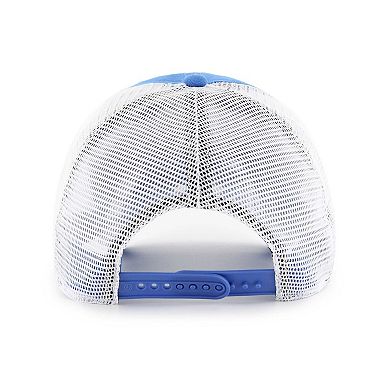 Men's '47 Powder Blue/White Los Angeles Chargers Highline Clean Up Trucker Snapback Hat