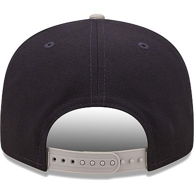 Men's New Era Navy/Gray New York Yankees Team Script 9FIFTY Adjustable Snapback Hat
