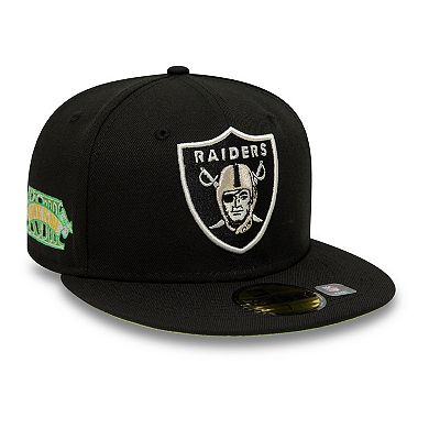 Men's New Era Black Las Vegas Raiders Citrus Pop 59FIFTY Fitted Hat